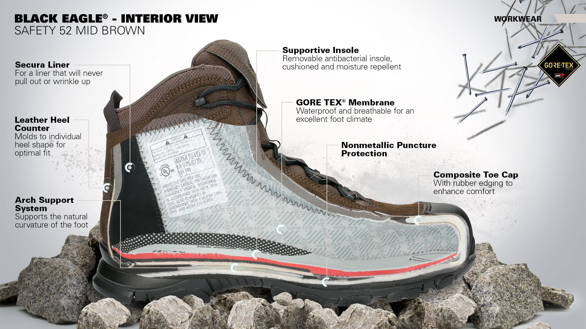 Haix black eagle shop safety 52 mid
