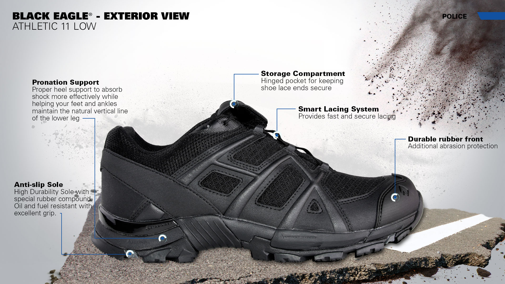 HAIX Interactive Black Eagle Athletic 11 low