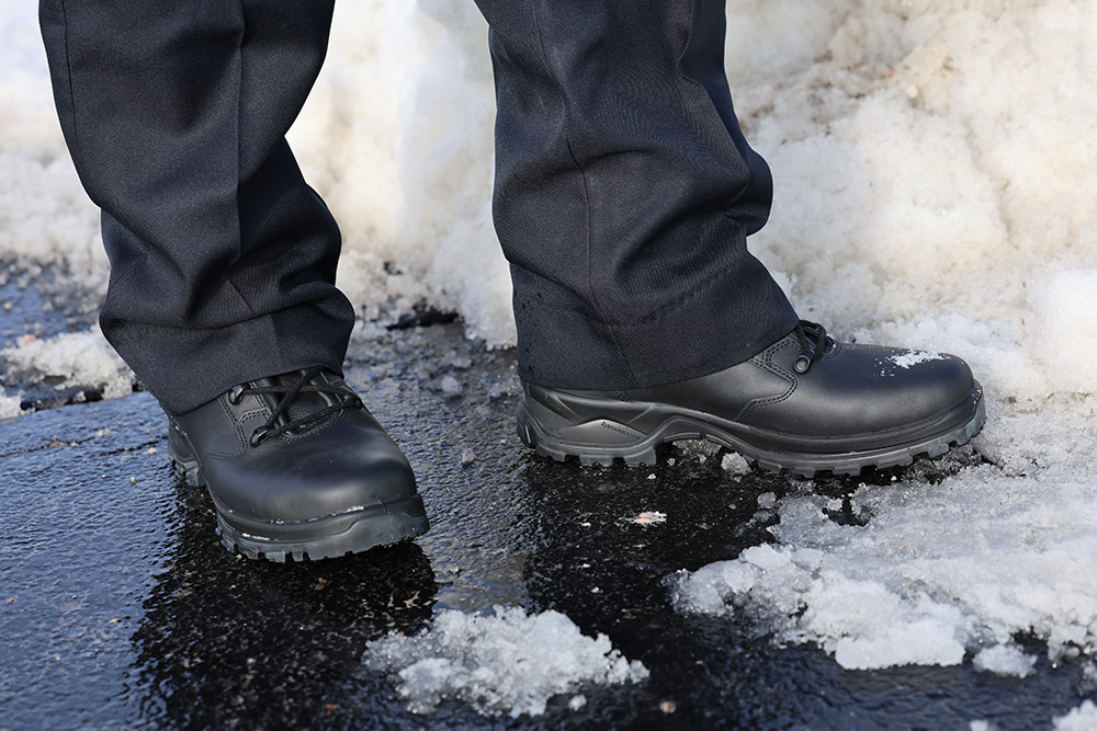 Enforce X High Winter boots in snow