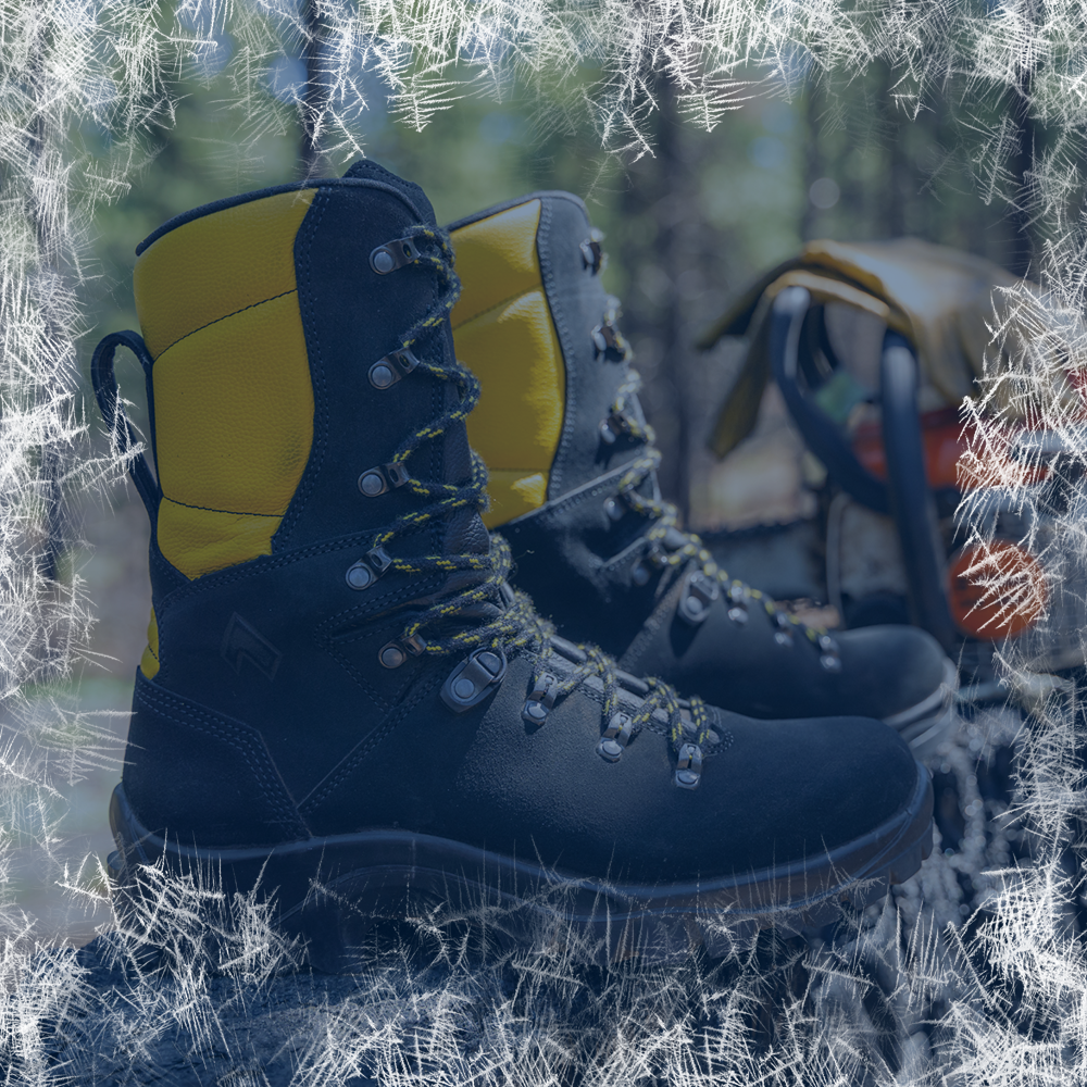 Bestsellers category featuring the Missoula 2.1 wildfire boots displayed outdoors with a frost border effect