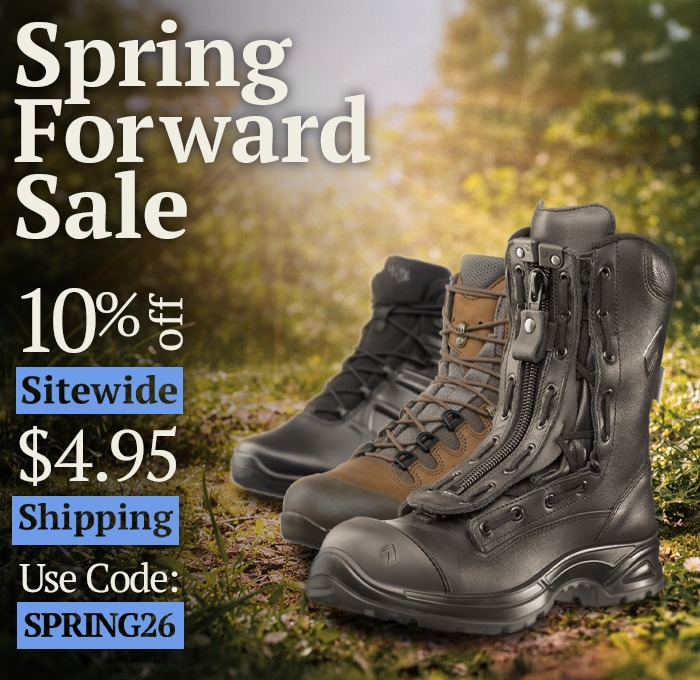 Sale with text featuring Spring Forward Sale - 10% off sitewide + $4.95 shipping with code SPRING26 on an outdoor setting