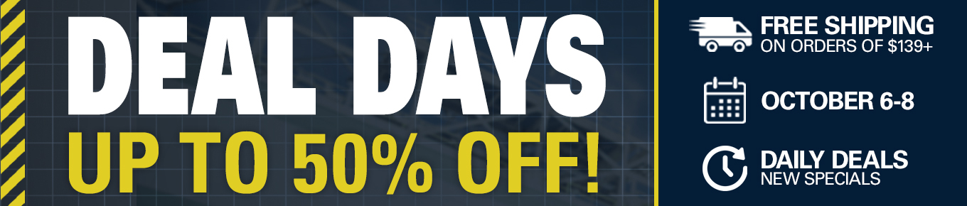 Promotional banner for HAIX Deal Days offering up to 50 percent off, free shipping on orders over 139 dollars, October 6-8.