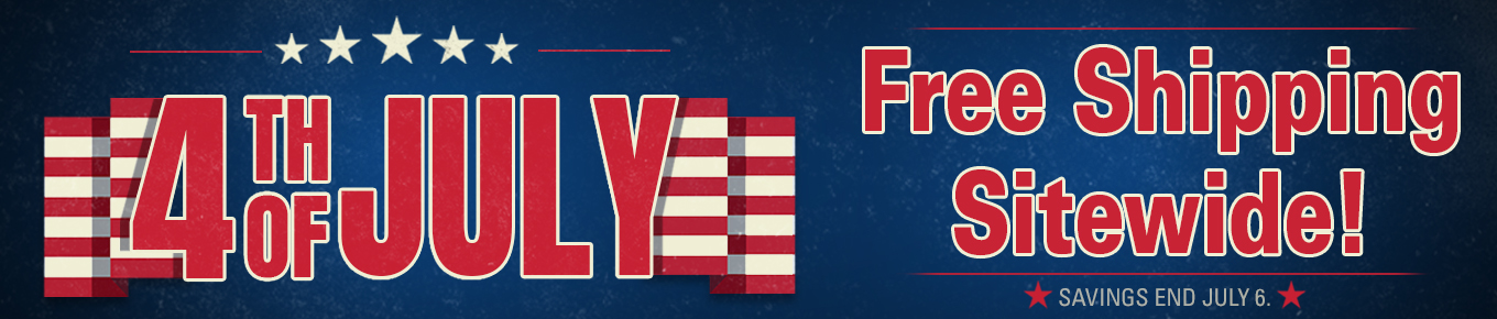 Get free shipping sitewide with our July 4th Sale. Offer ends July 6.