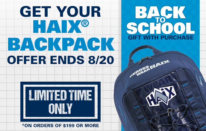Free backpack with $199+ orders