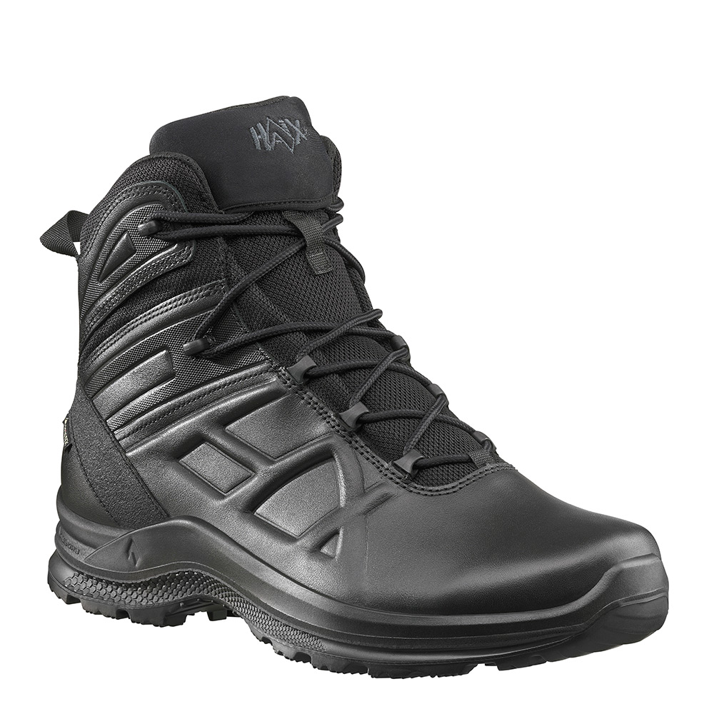 Black Eagle Tactical 2.0 GTX Mid Black Boots with Side Zipper