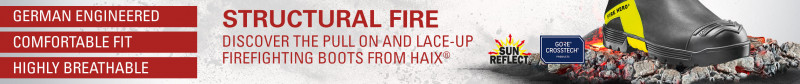 lace up structural firefighting boots
