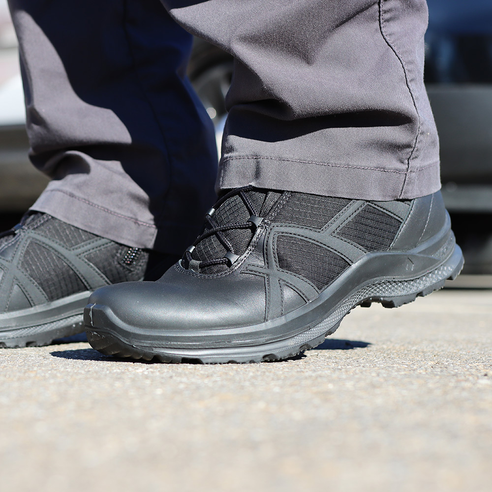 Black Eagle Athletic 2.1 T Mid Side Zip | Washable Work Shoes