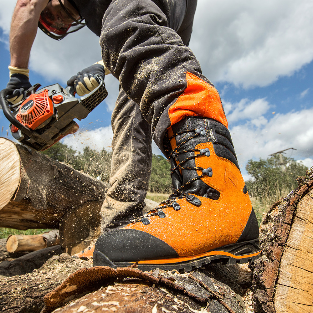 Orange Chainsaw Protective Boots | HAIX Bootstore