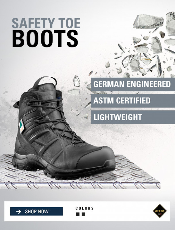 haix steel toe cap boots